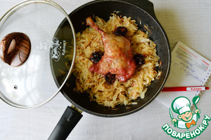 Утиные ножки с тушёной капустой