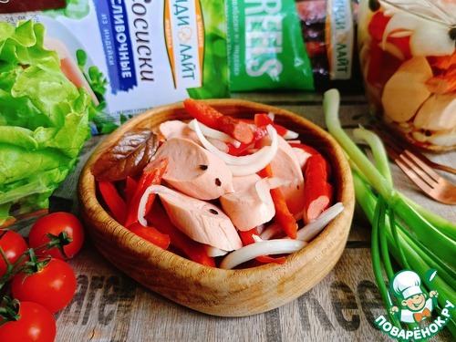 Утопенцы или маринованные сосиски с овощами Утопенцы или маринованные сосиски с овощами