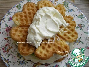 Вафельный торт с маскарпоне и киви Вафельный торт с маскарпоне и киви