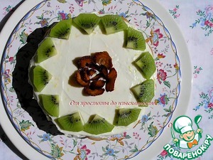 Вафельный торт с маскарпоне и киви Вафельный торт с маскарпоне и киви