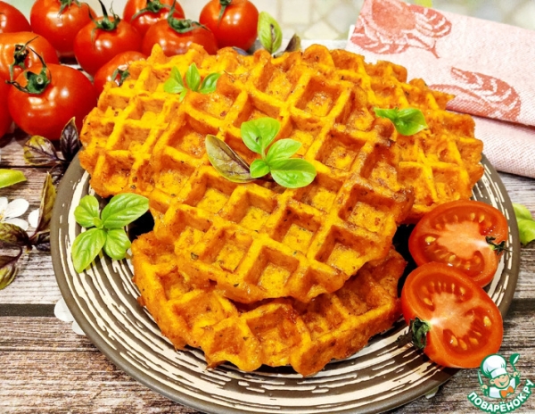 Вафли томатные со вкусом "пиццы"