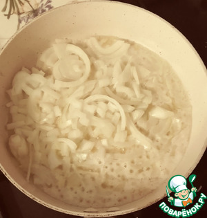 Валлийский рарэбит с луковым мармеладом