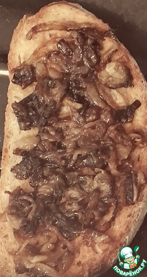 Валлийский рарэбит с луковым мармеладом