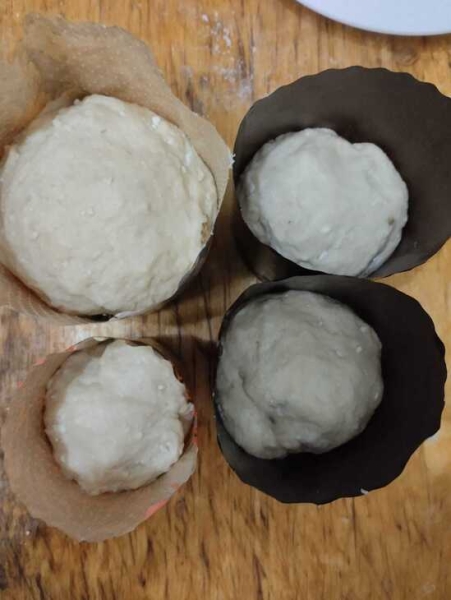 Ванильно-мятный кулич с желатиновой глазурью