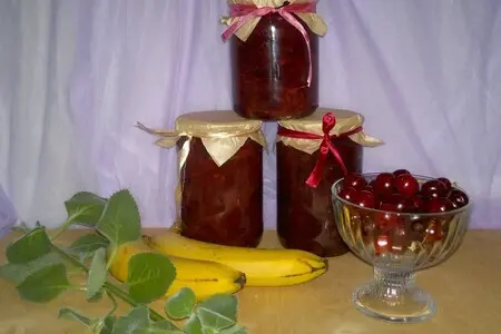 Варенье из вишни с бананом Варенье из вишни с бананом