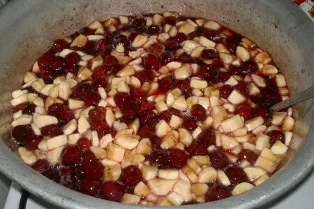 Варенье из вишни с бананом Варенье из вишни с бананом