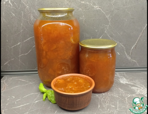 Варенье с тыквой, курагой и апельсинами