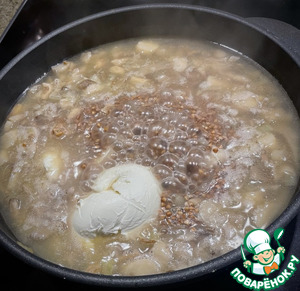 Вешенки и гречка