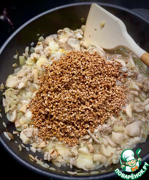 Вешенки и гречка