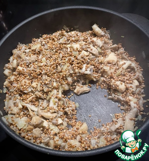 Вешенки и гречка