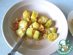 Винегрет из картофеля и фаршированного перца