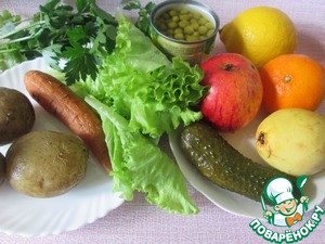 Винегрет из овощей и фруктов Винегрет из овощей и фруктов