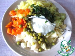 Винегрет из овощей и фруктов Винегрет из овощей и фруктов