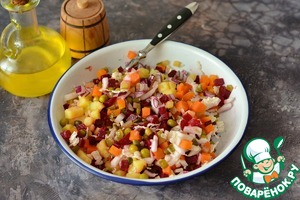 Винегрет с пекинской капустой и каперсами