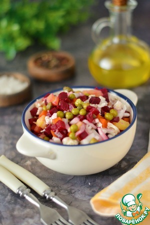 Винегрет с пекинской капустой и каперсами