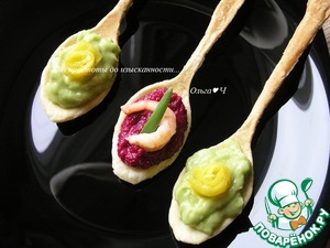 "Вкусные ложки" со свеклой и авокадо "Вкусные ложки" со свеклой и авокадо