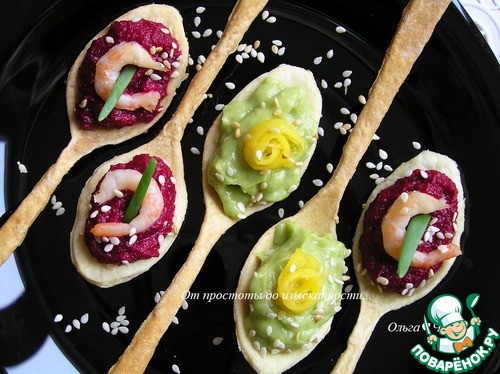 "Вкусные ложки" со свеклой и авокадо "Вкусные ложки" со свеклой и авокадо