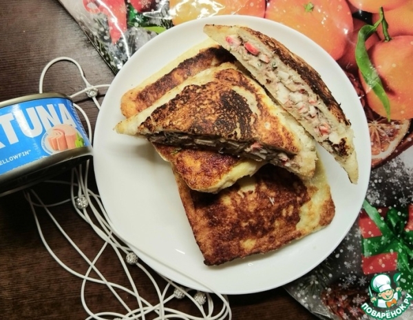 Закрытые бутерброды с тунцом