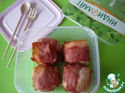 Закуска из фарша и бекона индейки Закуска из фарша и бекона индейки