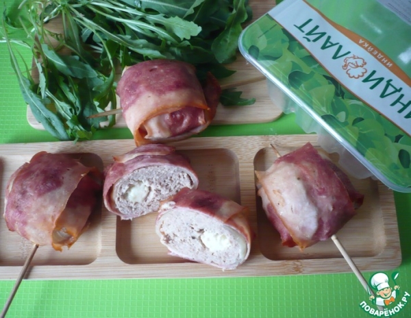 Закуска из фарша и бекона индейки Закуска из фарша и бекона индейки