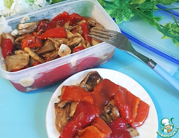 Закуска из перца и баклажан Закуска из перца и баклажан