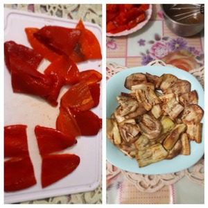 Закуска из перца и баклажан Закуска из перца и баклажан