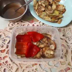 Закуска из перца и баклажан Закуска из перца и баклажан