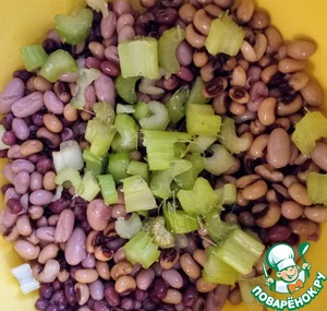 Закуска из рикотты, харисы, тунца, фасоли Закуска из рикотты, харисы, тунца, фасоли