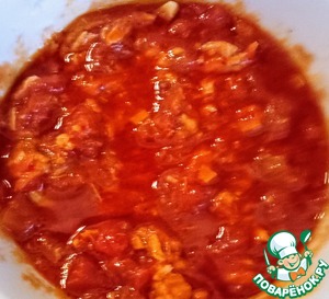 Закуска из рикотты, харисы, тунца, фасоли Закуска из рикотты, харисы, тунца, фасоли