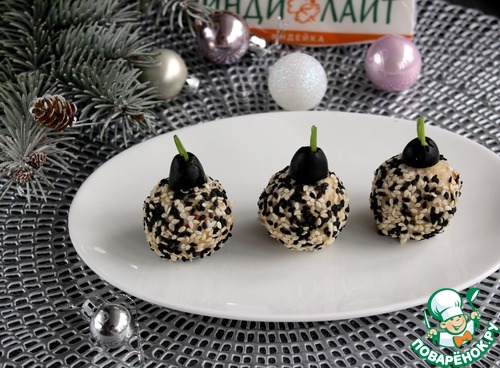 Закуска "Ёлочные шары" Закуска "Ёлочные шары"