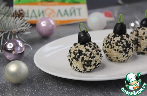 Закуска "Ёлочные шары" Закуска "Ёлочные шары"