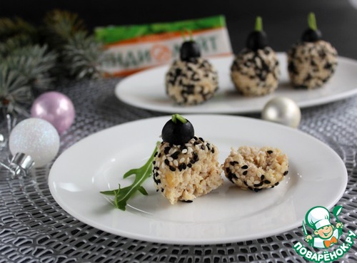 Закуска "Ёлочные шары" Закуска "Ёлочные шары"