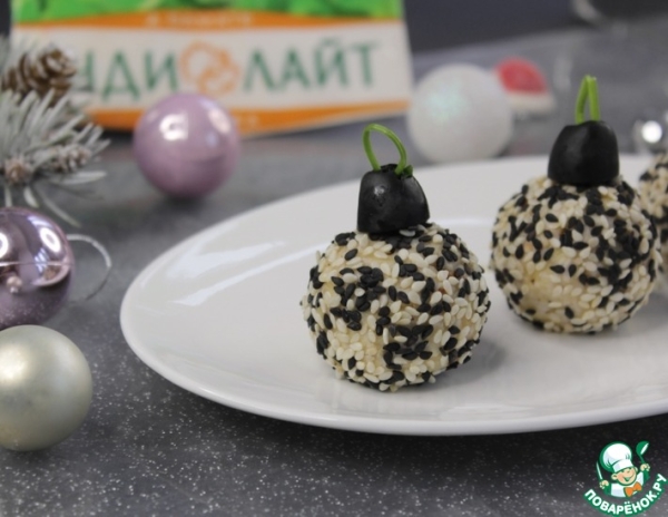 Закуска "Ёлочные шары" Закуска "Ёлочные шары"