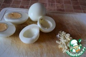 Закуска "Парусники" из яиц