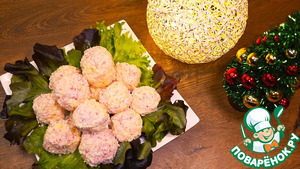 Закуска Рафаэлло с крабовыми палочками