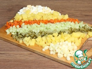 Закуска Ракушки с салатом из тунца