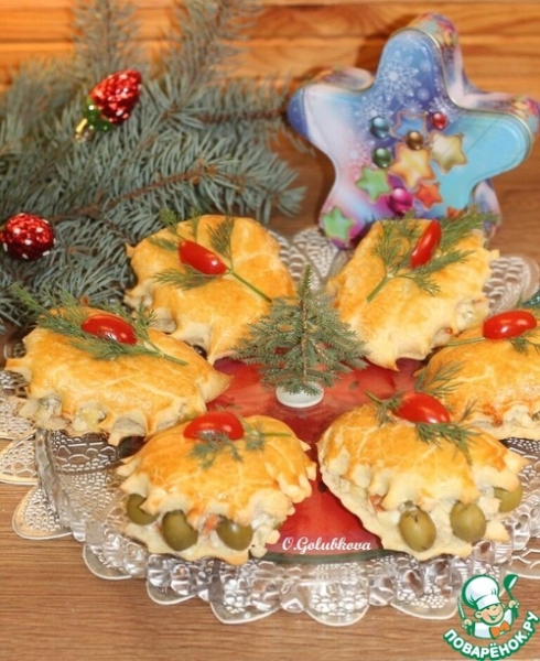 Закуска Ракушки с салатом из тунца