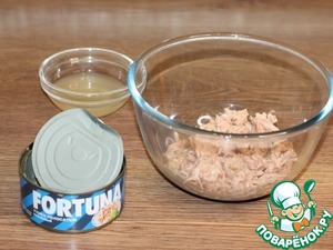 Закуска Ракушки с салатом из тунца