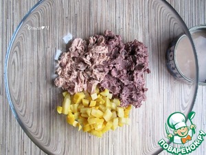 Закуска с тунцом "Красные башмачки"