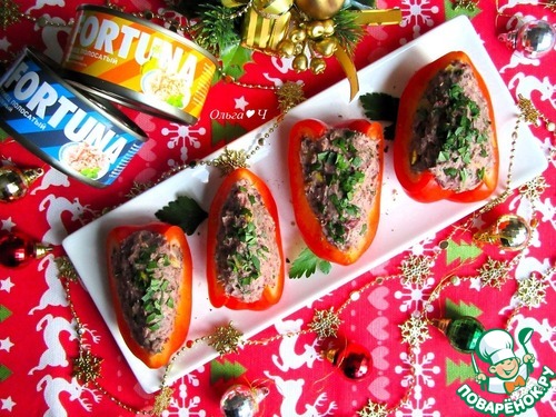 Закуска с тунцом "Красные башмачки"