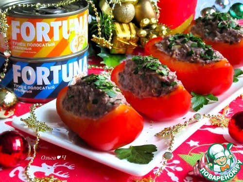 Закуска с тунцом "Красные башмачки"