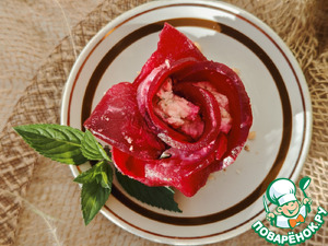 Закусочная свекольная роза Закусочная свекольная роза