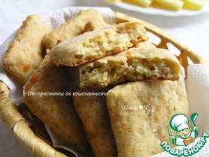 Закусочное печенье с сыром и хлопьями