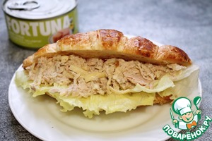 Закусочные круассаны с тунцом