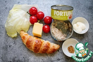 Закусочные круассаны с тунцом