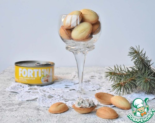 Закусочные орешки с тунцом и рикоттой Закусочные орешки с тунцом и рикоттой