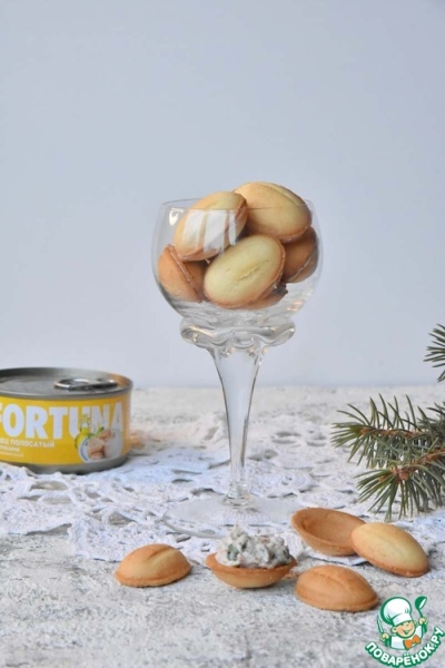 Закусочные орешки с тунцом и рикоттой Закусочные орешки с тунцом и рикоттой