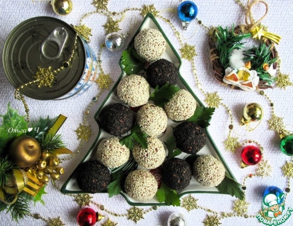 Закусочные шарики "Тунец и фасоль"