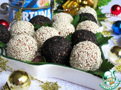 Закусочные шарики "Тунец и фасоль"