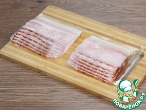 Закусочные слойки с копчено-вареным беконом Закусочные слойки с копчено-вареным беконом